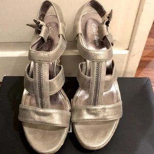 Calvin Klein Metallic Espadrilles